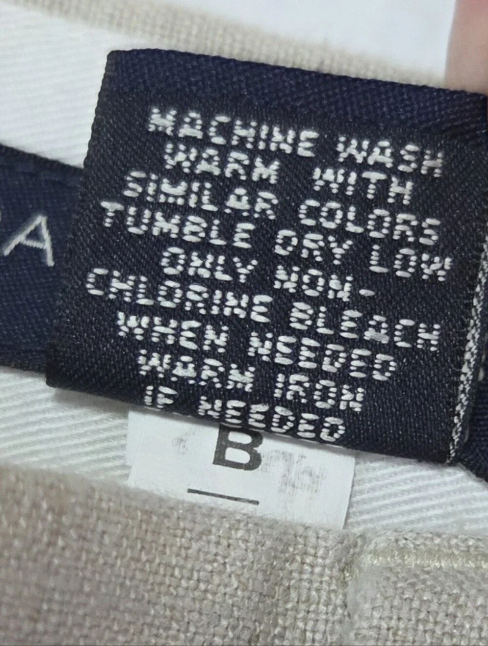 Daniel Cremieux Collection Linen Flat Front Pants Size 38x32 Beige Old Money